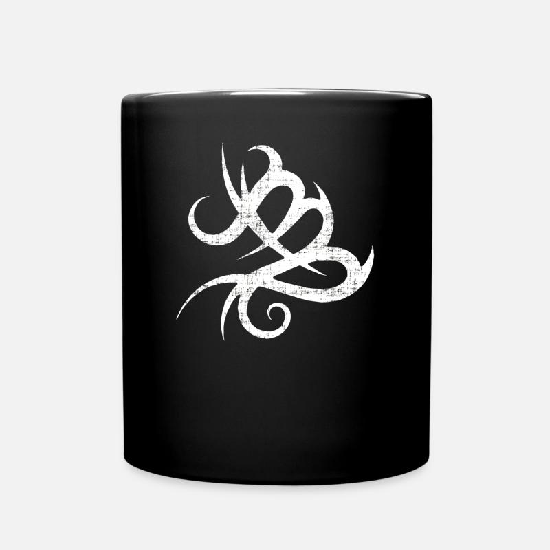 Sternzeichen Jungfrau - Tasse einfarbig - Schwarz