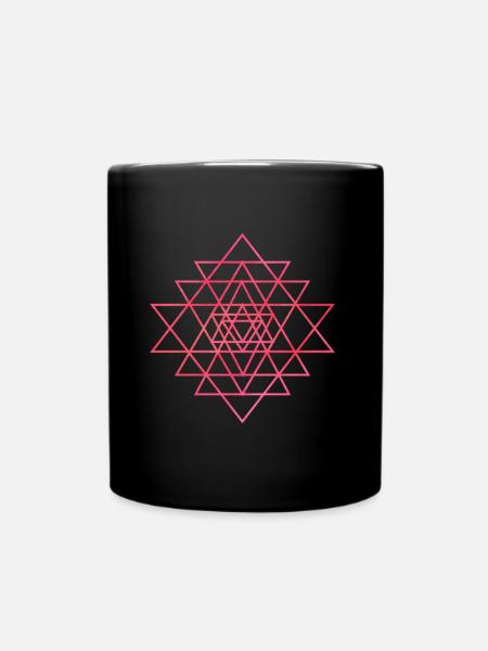 SRI YANTRA - Full Colour Mug - black