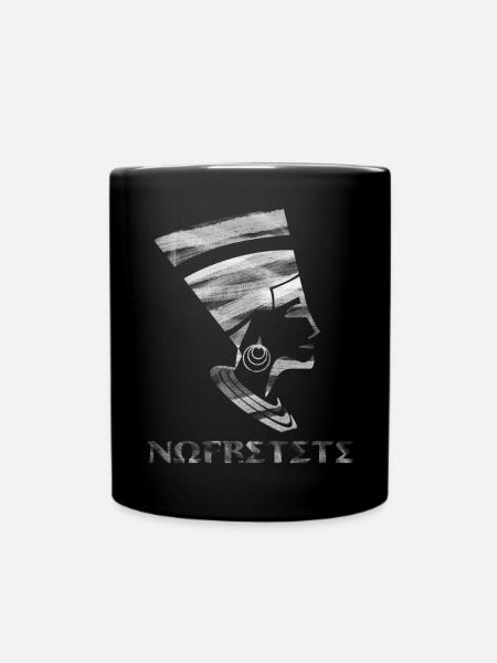Nefertiti the Egyptian beauty - Full Colour Mug - black