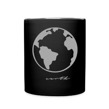 Terre Earth Planet Galaxy Espace Idée cadeau - Mug uni - noir - Devant