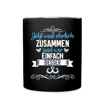 Ensemble, nous sommes simplement des amoureux plus motivés - Mug uni - noir - Devant