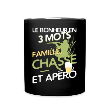 Hunting - happiness - Full Colour Mug - black - Front