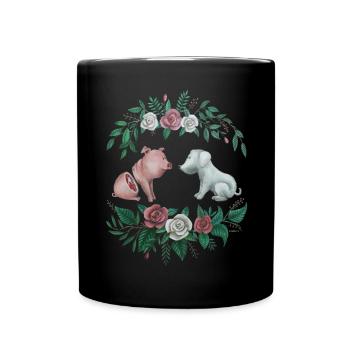 Fuck Speciesism - Art pour les droits des animaux - Mug uni - noir - Devant