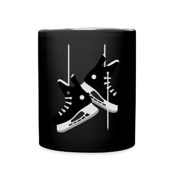 Patins de hockey sur glace - Mug uni - noir - Devant