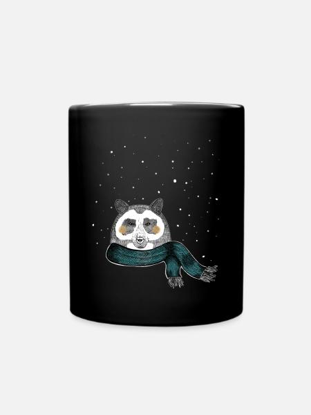 Winter bear - Full Colour Mug - black