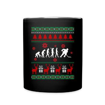 Hockey Christmas Gift Cadeau de Noël - Mug uni - noir - Devant
