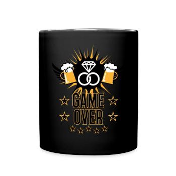 149 Game Over JGA Diamond Ring Beer - Full Colour Mug - black - Front