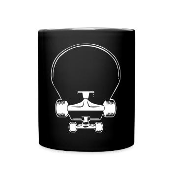 Skateboard - Tasse einfarbig - Schwarz - Vorne