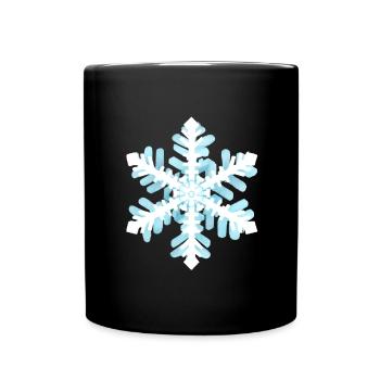 snow star - Full Colour Mug - black - Front