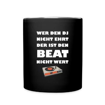 Qui n’honore pas le DJ - Mug uni - noir - Devant