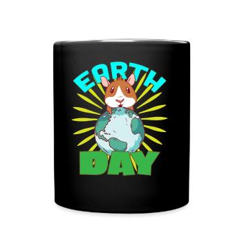 Earth day, nature conservation, environmentally friendly - Full Colour Mug - black - Front