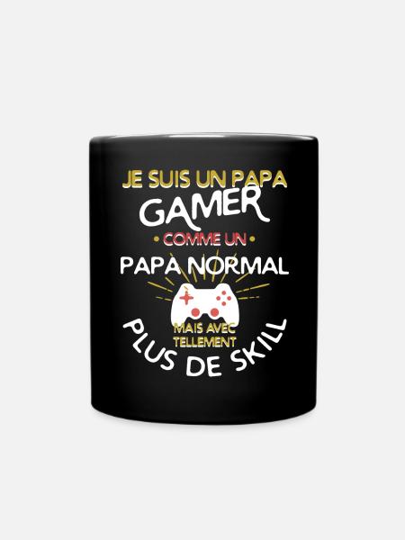 Un papa gamer - Mug uni - noir