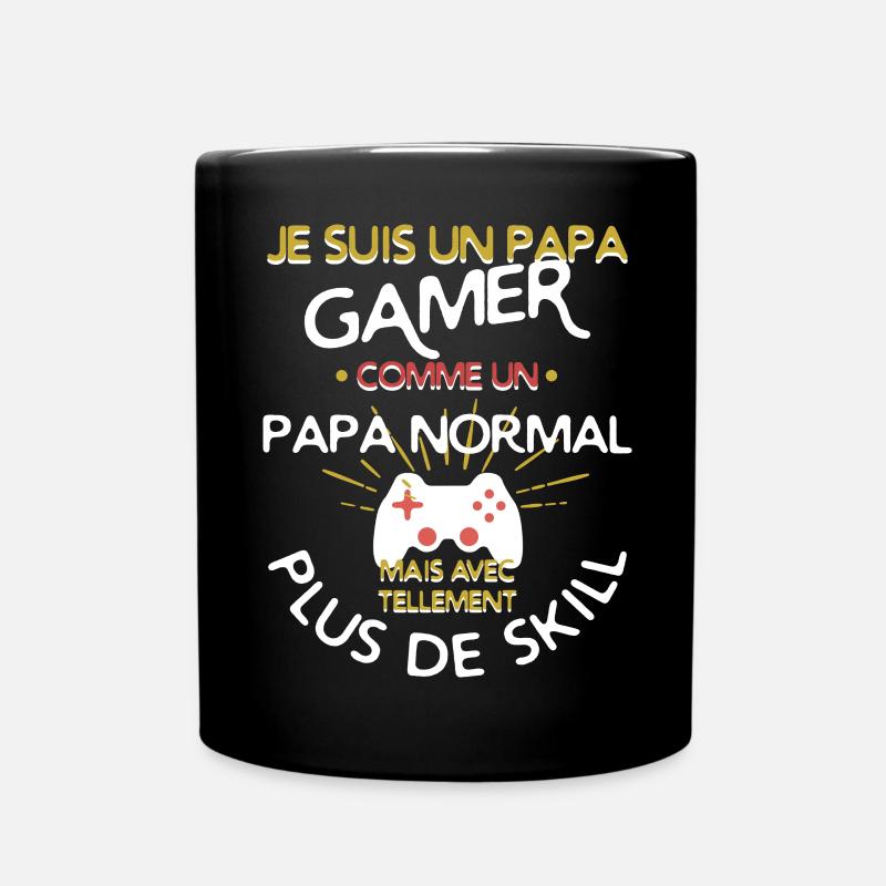 Un papa gamer - Mug uni - noir