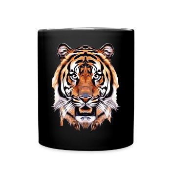 Tigre majestueux – Force et élégance - Mug uni - noir - Devant