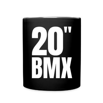 20" BMX Shirt for Riders & Freestyle Fans - Full Colour Mug - black - Front