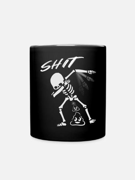 Funny skeleton - Full Colour Mug - black