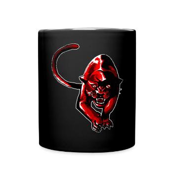 Roter Panther - Tasse einfarbig - Schwarz - Vorne