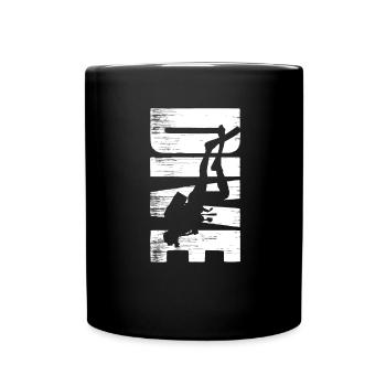 Dive scuba diver sea deep ocean gift - Full Colour Mug - black - Front