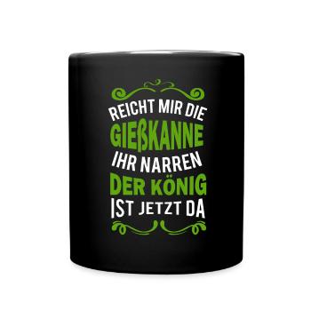 Gärtner Sprüche lustig - Tasse einfarbig - Schwarz - Vorne