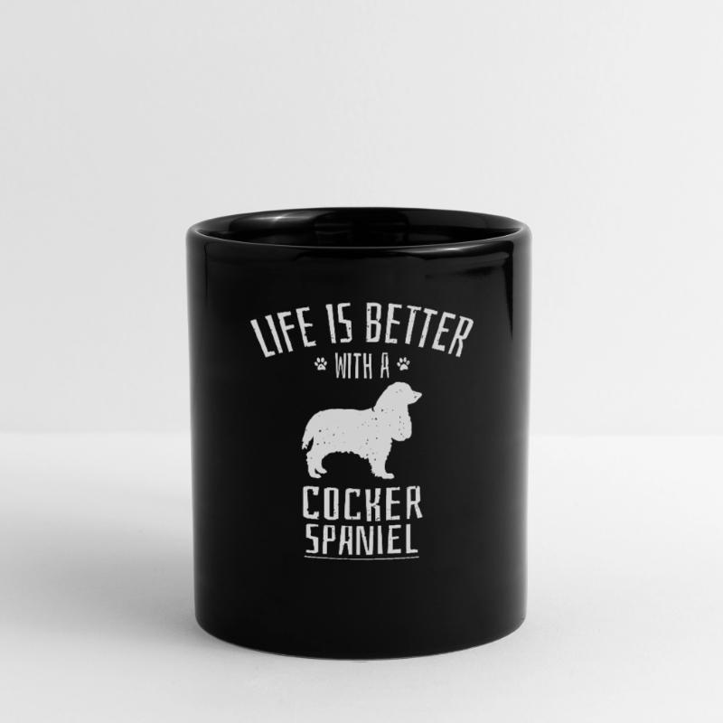 Cocker Spaniel Hund Spaniel Liebe Cocker Geschenk Tasse einfarbig