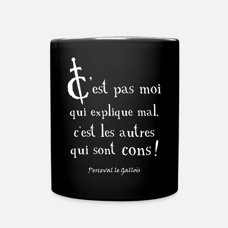Perceval, c'est les autres qui sont cons ! - Mug uni - noir