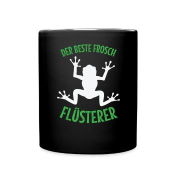 Frosch der beste Frosch Flüsterer Frösche Geschenk - Tasse einfarbig - Schwarz - Vorne