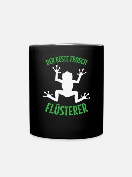 Frosch der beste Frosch Flüsterer Frösche Geschenk - Tasse einfarbig - Schwarz