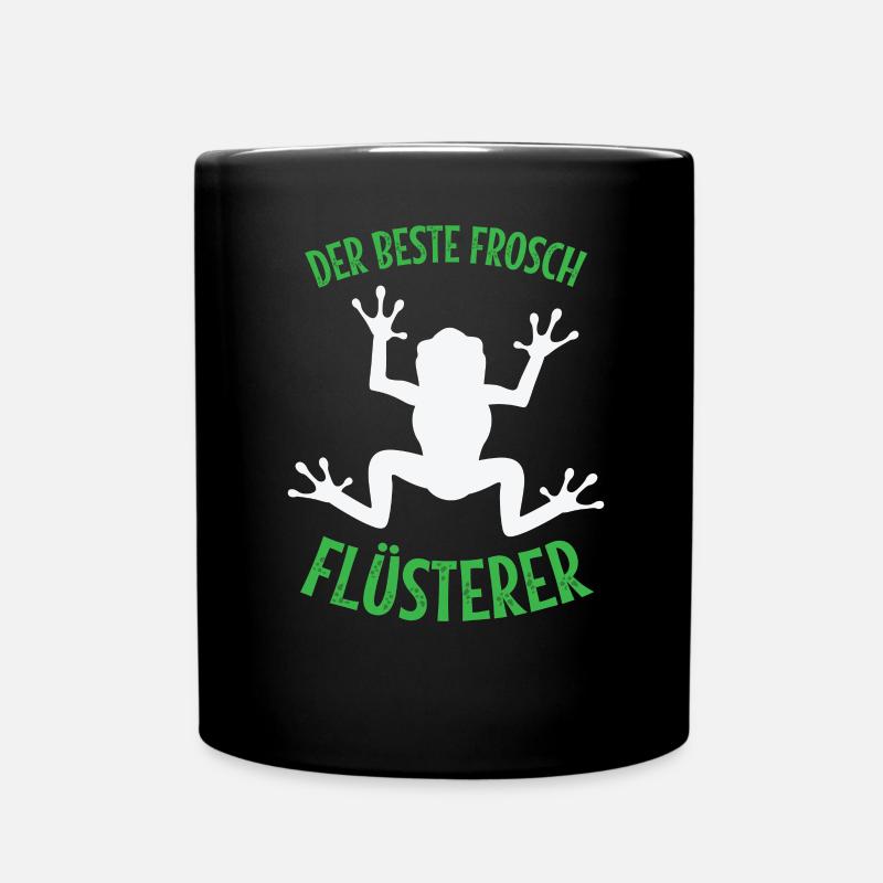 Frosch der beste Frosch Flüsterer Frösche Geschenk - Tasse einfarbig - Schwarz