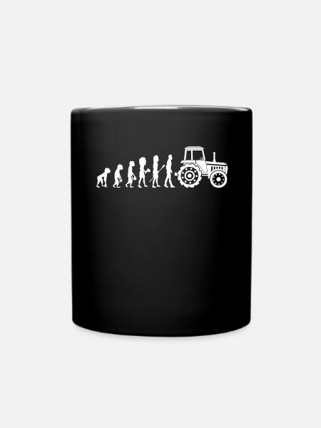 Tracteur Evolution Tractor Farmer Farmer Gift - Mug uni - noir