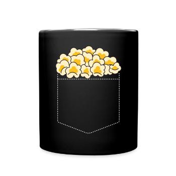 Pop corn - Mug uni - noir - Devant