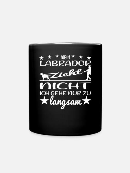 Mon labrador ne tire pas le chien cadeau - Mug uni - noir