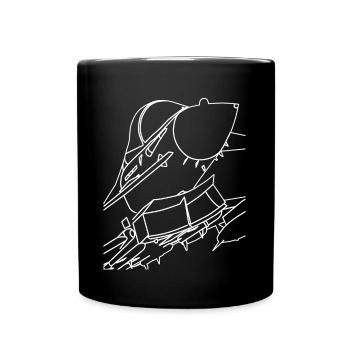 Eurofighter Typhoon | chasseurs à réaction | avion de chasse - Mug uni - noir - Devant