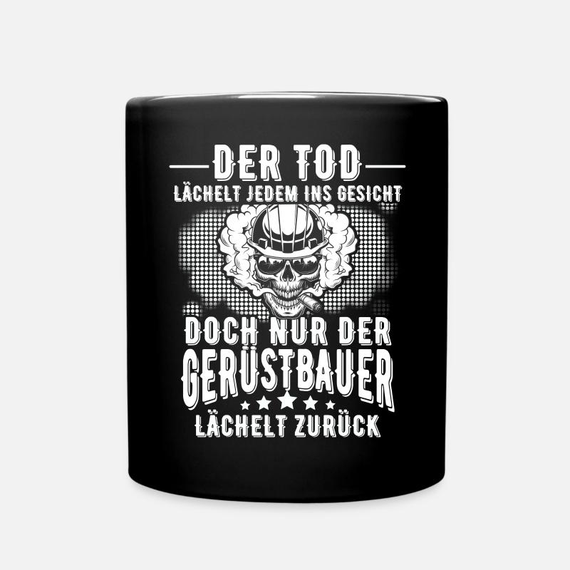 Gerüstbauer - Tasse einfarbig - Schwarz