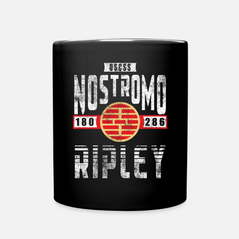 Alien Nostromo crew rank Ripley - Full Colour Mug - black