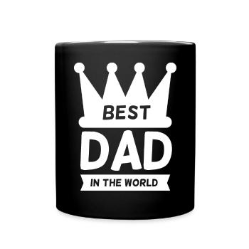 Bester Papa Vater - Tasse einfarbig - Schwarz - Vorne