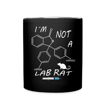 I'm not a lab rat - Full Colour Mug - black - Front