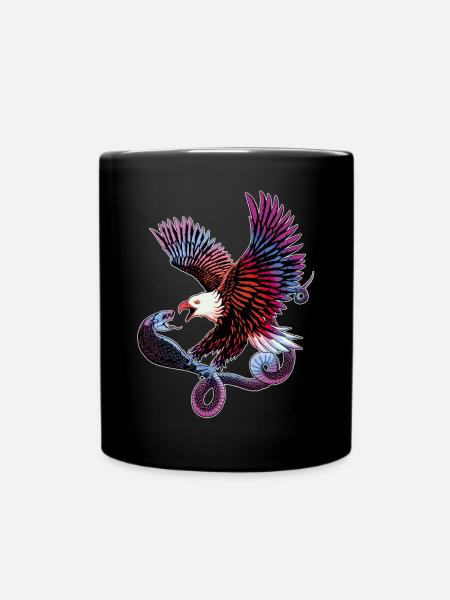 Aigle et serpent - Mug uni - noir