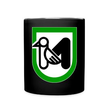 Marken Italien - Tasse einfarbig - Schwarz - Vorne