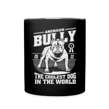 American Bulldog - Tasse einfarbig - Schwarz - Vorne