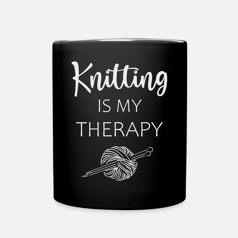 Stricken - Tasse einfarbig - Schwarz