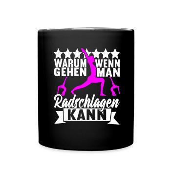 Turnen Turner - Tasse einfarbig - Schwarz - Vorne