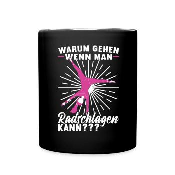 Turnen Turner - Tasse einfarbig - Schwarz - Vorne