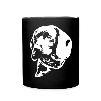Bavarian Mountain Sweat Dog Head "Black Edition" - Full Colour Mug - black - Front