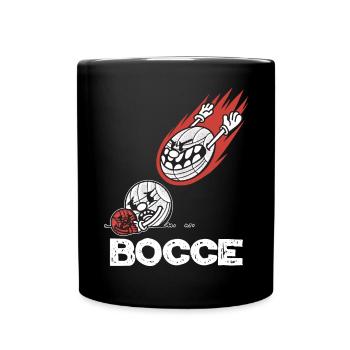 Bocce Spruch Bocci Game Bocce Ball mit Jack Bocce - Tasse einfarbig - Schwarz - Vorne