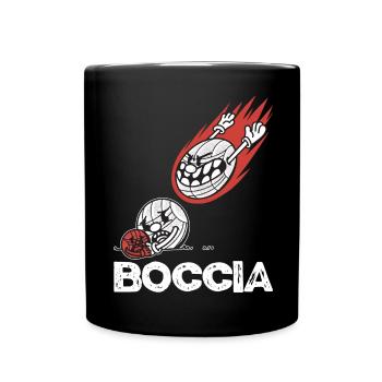 Vêtements de joueur de boccia avec boules de pétanque Boccia - Mug uni - noir - Devant