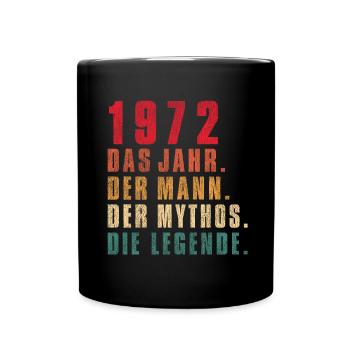 50 Geburtstag 50 Jahre Alt - Tasse einfarbig - Schwarz - Vorne