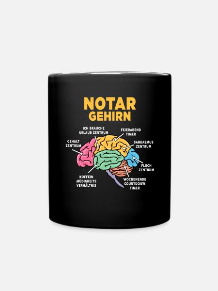 Notar - Tasse einfarbig - Schwarz