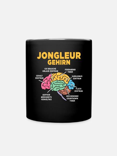 Jongleur - Tasse einfarbig - Schwarz
