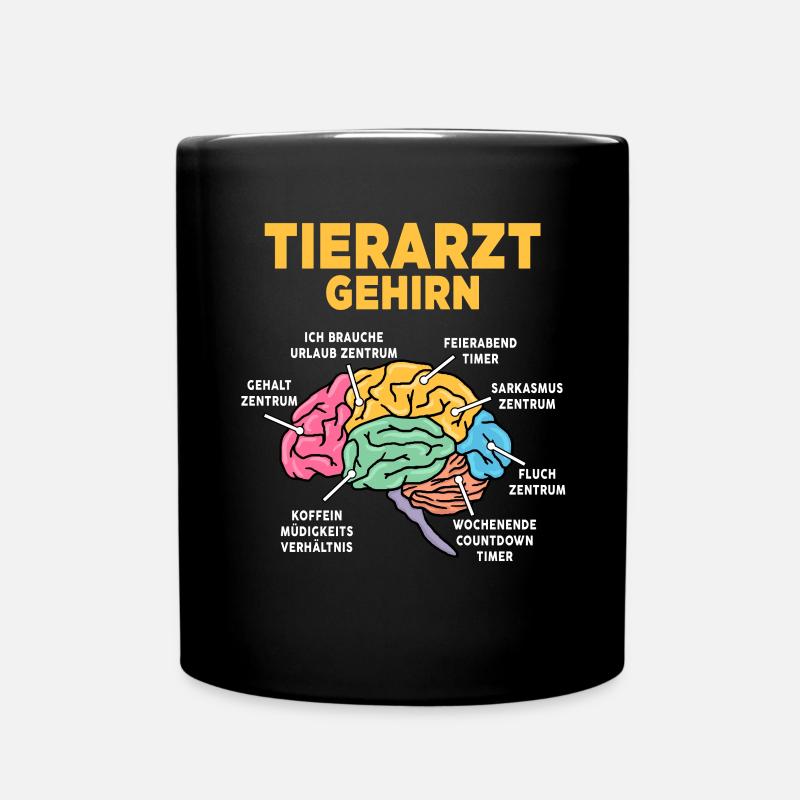 Tierarzt - Tasse einfarbig - Schwarz
