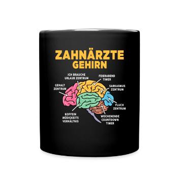 Zahnärzte - Tasse einfarbig - Schwarz - Vorne